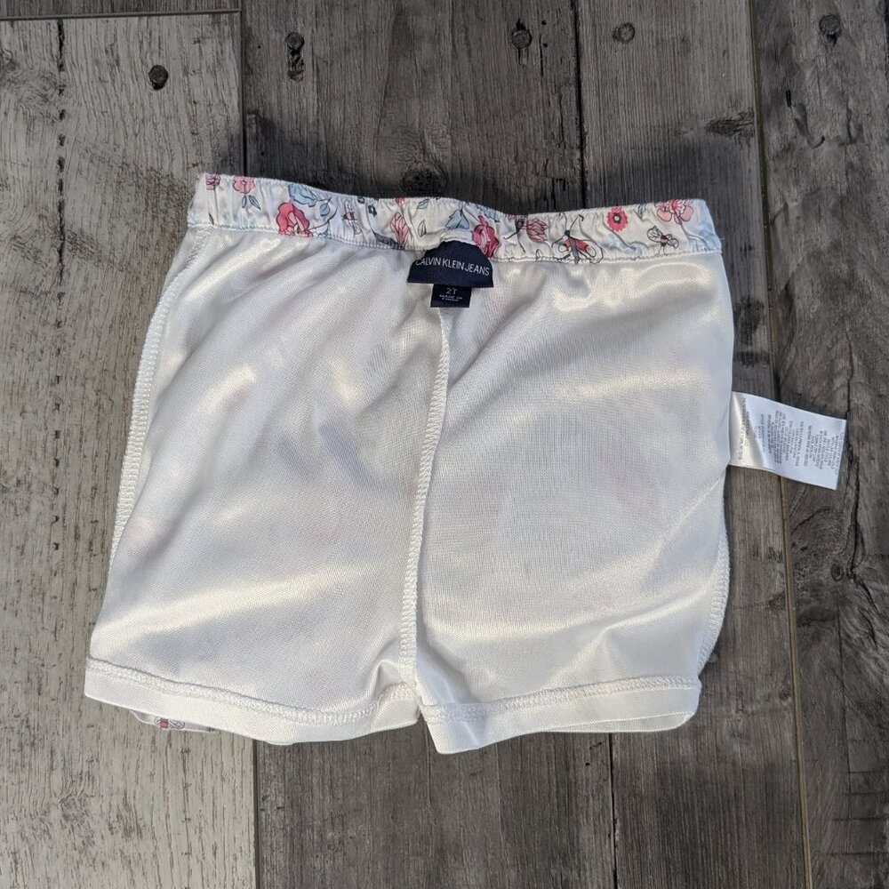 5️⃣ Calvin Klein Jeans, Ruffle Skirt, Floral Multicolor Spring Print, Sz 2T - Picture 5 of 8